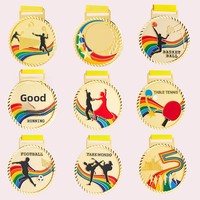 Medallas de Metal Personalizadas para Deportes Infantiles: Maratón, Patinaje sobre Ruedas, Baloncesto, Bádminton