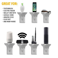 Étagère murale pour interrupteur et prise, installation facile, étagère murale, support d'alimentation, rangement à domicile