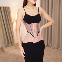 Corset amincissant Fajas en nylon à infrarouge lointain, contrôle du ventre, ajustable, respirant, avec fermeture à agrafes
