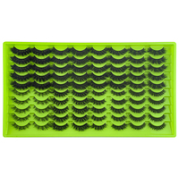 Venta al por Mayor de 36 Pares de Pestañas Postizas de Visón Efecto Ojo de Gato, 10mm/20mm, Grosor Mixto, Caja para Pestañas en Tira Voluminosas y Ligeras con Efecto 3D