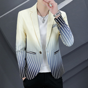 Traje pequeño Gradual para hombre, traje de peluquero personalizado para jóvenes, Traje individual, capa superior, novedad de primavera y otoño - Product Image 4