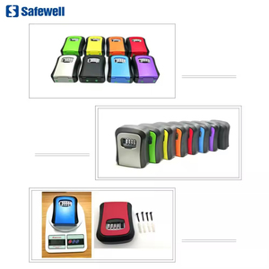 Caja de Seguridad para Llaves Safewell de Alta Resistencia con Combinación de 4 Dígitos, Caja de Seguridad para Llaves Montada en la Pared, Caja de Almacenamiento de Llaves para Exteriores para el Hogar y Apartamentos - Product Image 4