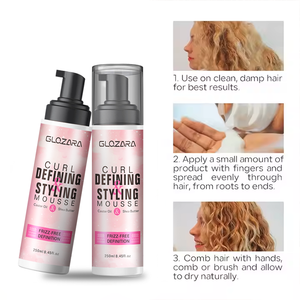 <span class=keywords><strong>Mousse</strong></span> coiffante nourrissante pour <span class=keywords><strong>cheveux</strong></span> à tenue longue durée, à base d'huile d'argan biologique, tenue forte, soin capillaire naturel, marque privée - Product Image 6