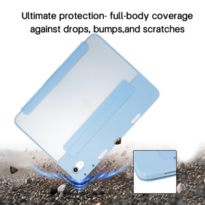 Funda Personalizada para <span class=keywords><strong>iPad</strong></span> con Logotipo, Funda para <span class=keywords><strong>iPad</strong></span> 11.ª Generación A16 2025 10.ª 10.9 Transparente, Funda para Tablet al por Mayor con Soporte para Lápiz - Product Image 4