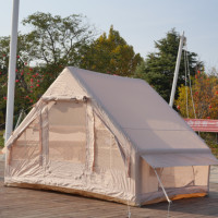 Tente de camping gonflable durable - Tente à colonnes d'air renforcées, résistante au vent et à la neige, abri extérieur 4 saisons