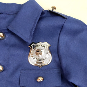 Nuevo <span class=keywords><strong>Disfraz</strong></span> de Sheriff de Anime para Niños, Uniforme Azul Realista para Niños, Trajes para el Día de las Profesiones - Product Image 5