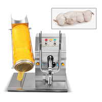 Commerciële netzakverpakkingsmachine Semi-automatische gaaszaksealer Knoflook Ui Aardappel Sinaasappel Fruit Groothandel