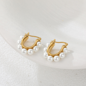 Pendientes de Acero Inoxidable Estilo Francés, Exquisitos y Compactos, con Diseño Elegante y Apariencia Encantadora, Más Vendidos. - Product Image 4