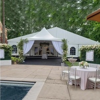 Carpa Grande Impermeable para Bodas con Capacidad para 500 Personas, Estructura de Aluminio y Cubierta de PVC, Carpa para Recepciones al Aire Libre, Festivales o Banquetes