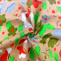 Tissus textiles unis personnalisés, imprimés numériquement à motifs floraux, 100% coton popeline, légers, respirants, vêtements tissés, chemises pour filles