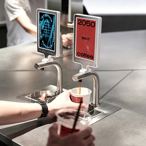 Máquina Expendedora de Café Comercial Inteligente, Totalmente Automática, con Caldera de Acero Inoxidable 304, Capacidad de 64 Onzas, Fácil Limpieza - Product Image 1