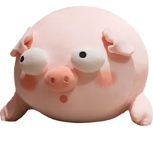 Factory Sale Cartoon 40cm Ugly Pig Plush Toy Big Eyes Round Doll Super Soft Sleeping Toy Creative Uglydoll Piggy