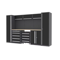 Banc de travail modulaire en métal RW, boîte à outils personnalisable, armoire de rangement pour garage OEM avec fonctionnalités d'atelier