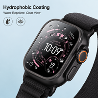 Film protecteur d'écran en TPU hydrogel souple transparent anti-rayures à colle intégrale 3D incurvé pour Apple Watch Ultra 3 Outdoor