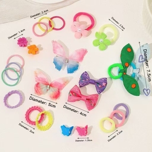 New Multiple Models Bowknot Flower Butterfly Hair Accessories Combinations <b>Sweet</b> Series Girl's Hair Accessories Fashion Jewelry - Product Image 4