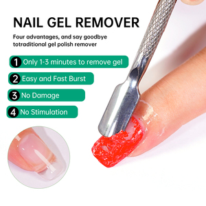 Dissolvant rapide pour vernis à ongles en gel 15 ml – Nettoyant UV pour vernis <span class=keywords><strong>semi</strong></span>-<span class=keywords><strong>permanent</strong></span> – Outils de retrait de vernis pour nail art – Dissolvant de colle pour manucure 15 ml - Product Image 2