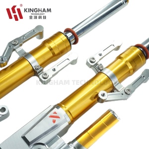 KINGHAMモーターサイクルフロントショックアブソーバーアルミニウムCNCホンダVARIOClick 160 <span class=keywords><strong>ABS</strong></span>フロントフォークサスペンションパーツ用に調整可能 - Product Image 5