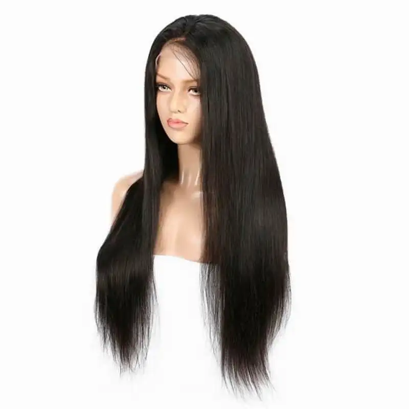 Необработанный Шелковый парик, филиппинские прямые волнистые человеческие волосы, предварительно выщипанные прозрачные кружевные передние парики
