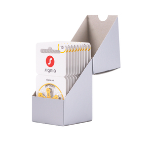 60 piles auditives Signia par boîte, piles zinc-<span class=keywords><strong>air</strong></span> taille 10 - Product Image 5