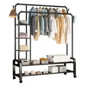 Clothes Hanger Rack Stand Clothes Stands & Shoe Racks Pendurado Prateleira De Armazenamento Planta Chapéu Casaco Vestuário Rack