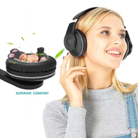Casque de jeu filaire 3,5 mm, casque stéréo supra-auriculaire avec microphone pour PS4, Xbox One, PC, avec emballage