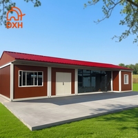 Maison conteneur économique en panneaux sandwich préfabriqués avec salle de bain et cuisine, bâtiment en acier préfabriqué
