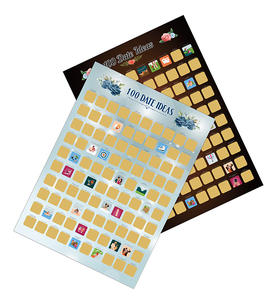 Áp Phích Tùy Chỉnh Cào Giảm Áp Phích Danh Sách Thùng Album Anime Phim 100 Địa Điểm Áp Phích 100 Ngày Cào - Product Image 1