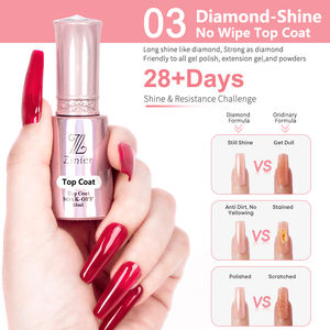 Qshy Private Label Losweken Uv/Led 120 Kleur Hars Reflecterende Base Coat + Kleur Gel + Gehard Verdoezeld top Coat Gel Nagellak Kit - Product Image 4