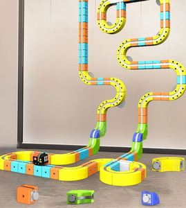 Jouet éducatif de construction interactif de haute qualité pour enfants, garçons et filles, avec blocs de train magnétique électrique - Product Image 4