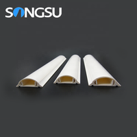 Gaine de câblage en PVC, protection de câbles électriques, protection de lignes ouvertes au sol, gaine de câblage