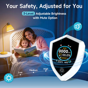 <span class=keywords><strong>Détecteur</strong></span> <span class=keywords><strong>de</strong></span> <span class=keywords><strong>monoxyde</strong></span> <span class=keywords><strong>de</strong></span> <span class=keywords><strong>carbone</strong></span> et <span class=keywords><strong>de</strong></span> gaz à brancher, alarme incendie avec écran LCD, analyseur <span class=keywords><strong>de</strong></span> température et d'humidité, détection <span class=keywords><strong>de</strong></span> fuite <span class=keywords><strong>de</strong></span> gaz - Product Image 5