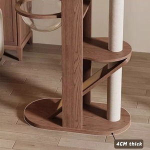 Tour à gratter de luxe haut de gamme, mobilier moderne en bois, lit mignon et cadeau pour Noël - Product Image 4