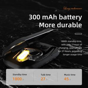 Auricular inalámbrico Micrófono con cancelación de ruido 300 mAh Capacidad de la batería Auriculares para IOS Android Teléfonos celulares PC Computadora Camionero - Product Image 4