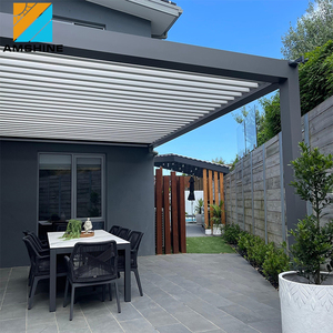 Hoogwaardige Buitenstructuur Luxe Waterdichte Gemotoriseerde Tuinluifel Tuinhuisje Met Lamellen Gemotoriseerde Pergola Voor Gebruik In De Tuin - Product Image 4