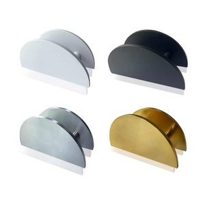 Manijas de Puerta Personalizadas, Semicirculares Simples, para Puerta de Doble Vidrio, Grabadas, de Madera Maciza, Modernas, de Latón para Hotel - Product Image 6