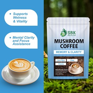 Custom Label ODM Mushroom Coffee Powder Dietary <b>Supplement</b> Support Wellness Vitaliy and Promote Mental Clarity Function - Product Image 4