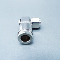 TNC Male Plug Right Angle Clamp RF Coaxial Connector, for RG8 RG213 Coaxial Cable, 50 Ohm, for Testing and Measurement Equipment