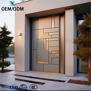 <span class=keywords><strong>Porte</strong></span> Pivotante en Métal pour Maison, Design de <span class=keywords><strong>Porte</strong></span> d'Entrée Acier Direct Usine, Autres Portes de Sécurité Extérieures pour Villa - Product Image 3