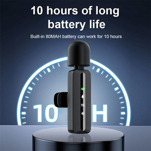 SE83 Mini microfone lapela longa resistência um a dois ao ar livre Live Streaming microfone sem fio lapela - Product Image 4