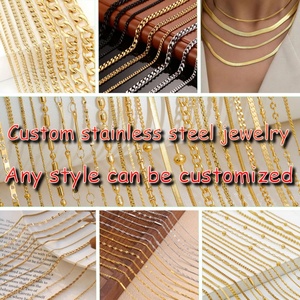 Collares de Moda 2026, Joyería de Acero Inoxidable 316L, Chapado en Oro PVD de 18k, Collar de Cadena con Eslabones de Reloj, Dorado para Mujer - Product Image 6