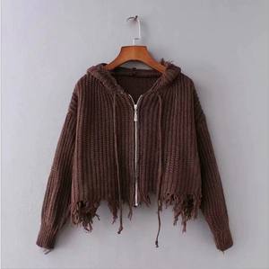 Maglione da donna in maglia larga personalizzato di alta qualità IWG015 - Product Image 3