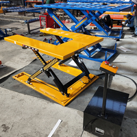 Table élévatrice à ciseaux fixe, capacité 1000 kg, plateforme élévatrice hydraulique électrique stationnaire, acier au carbone HD1001 HYXD, hauteur max. 860 mm