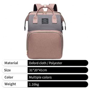Mochila Pañalera Impermeable Personalizada con Puerto de Carga USB, Sombrilla para Cuna de Bebé y Estación de Cambio - Product Image 3