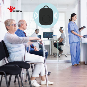 Balise de localisation portable Minew, bouton SOS d'urgence sans fil Bluetooth, portable, avec cordon - Product Image 2