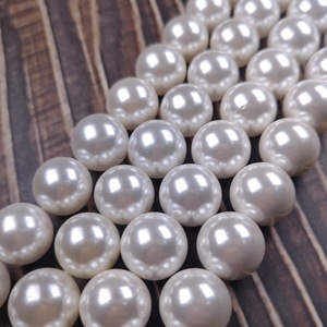 Lan Guang vente en gros 2-16mm perles de coquille naturelle blanche perle ronde pour la fabrication de bijoux bracelet à bricoler soi-même collier coquille perle - Product Image 3