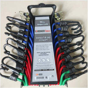 Juego de 14 Cuerdas Elásticas con Ganchos en J, Resistencia a la Rotura de 800 kg, Certificación TUV/GS/CE, Marca <span class=keywords><strong>CTG</strong></span>, Modelo BC14, Material de Nailon, para Hogar/Oficina - Product Image 1