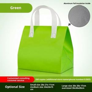Non-Woven Milk Tea Backpack Custom Logo Food Takeaway Cooler Bag Fashion Design 1-3L Capacity 24x24x15cm 0.5-1kg - Product Image 4