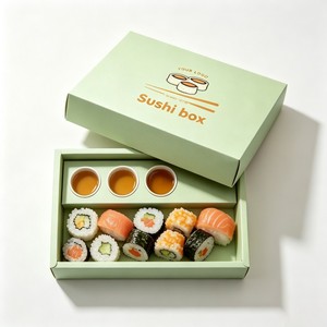 Specializing Manufacture Food Grade Sushi Packaging Box Sushi Takeout Box Sushi Take Away <strong>Container</strong> <strong>Delivery</strong> with Compartments - Product Image 1