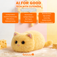 Jouet interactif pour chat en peluche AI, compagnon émotionnel avec fonction vocale et tactile, OEM CE FCC, pour cadeaux d'enfants