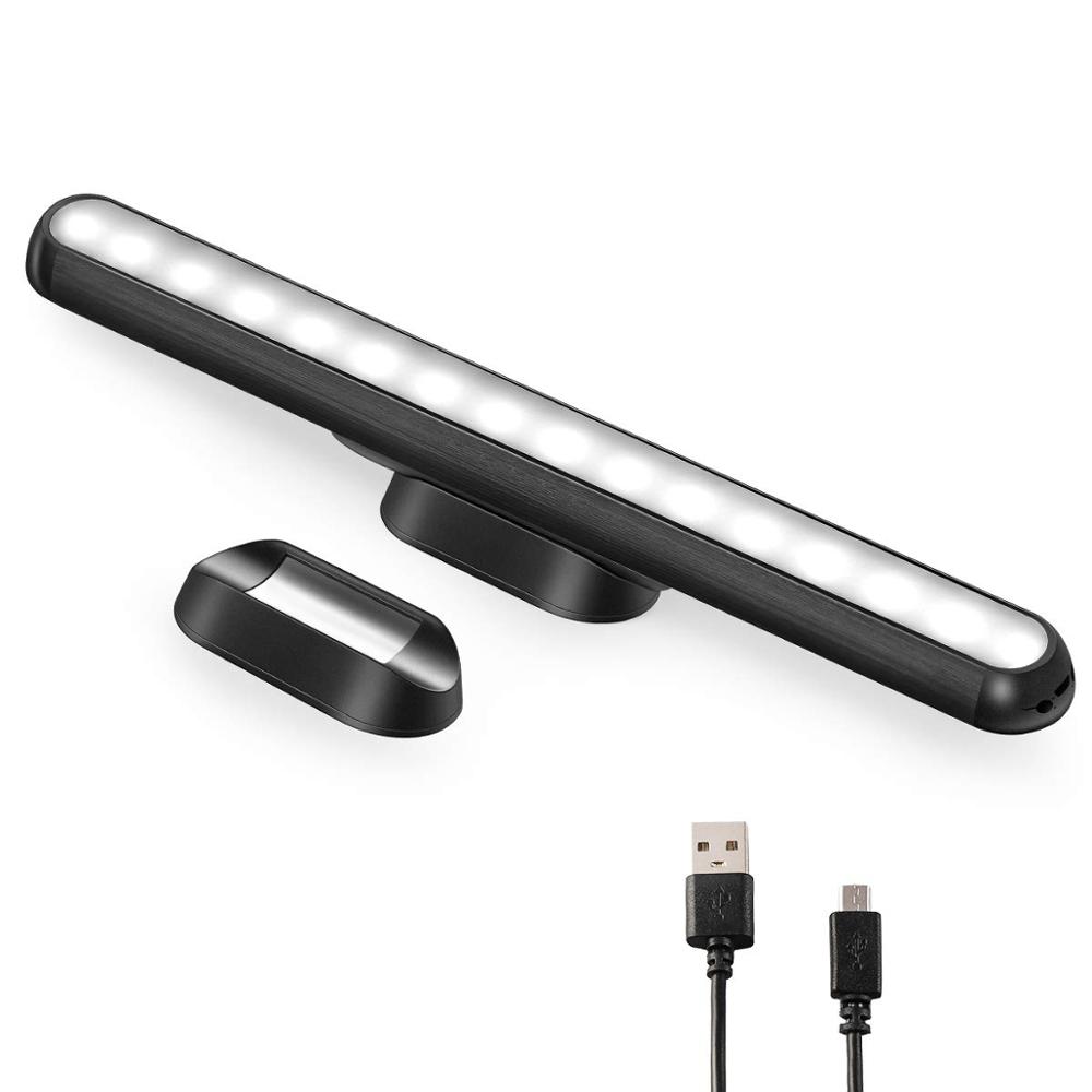 Портативный USB Перезаряжаемый 3 яркости под светодиодным освещением шкафа